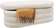 tectake® Altu - Gestoffeerde bank - Opbergruimte - Boucle beige