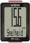 VDO M1 WL A1 -Fietscomputer - Draadloos - Analoog - Zwart/Rood