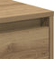 vidaXL - Nachtkastje - Artisan - Eiken - 45x34x46 - cm - Bewerkt - Hout