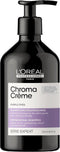 L’Oréal Professionnel Serie Expert Chroma Crème Purple Corrigerende Zilvershampoo - 500 ml- Zilvershampoo - Voor Gekleurd haar -