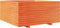 vidaXL - Plantenbak - 100x100x49,5 - cm - massief - grenenhout - wasbruin