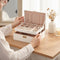 Vimora Sieradendoos - Luxe opbergdoos met 2 lagen - Faux leer - Beige