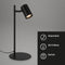 Briloner Leuchten - Verstelbare tafellamp - Draaibaar - Zwart - 38,5 cm (1 stuk)