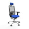 Horna Traslack Piqueras y Crespo 2D086G2 - Bureaustoel - Hoofdsteun verstelbaar - Blauw