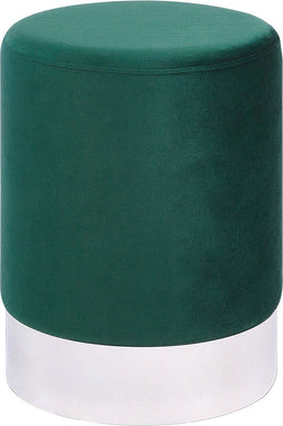 BRIGITTE - Poef - Smaragdgroen - Fluweel
