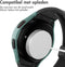 imoshion Screenprotector - Geschikt voor Samsung Galaxy Watch 4 40mm - Full Cover Hard Case / Beschermend Hoesje - Donkergroen