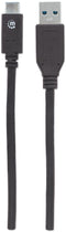 Manhattan 353373 - USB 3.1 Gen2 - 10 Gbit/s - 1 m Zwart