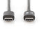 Digitus AK-300138-010-S - USB-kabel USB 2.0 USB-C - 1.00 m 480 Mbps - Zwart