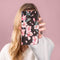 iMoshion Hoesje Geschikt voor iPhone 11 Hoesje Met Pasjeshouder - iMoshion Design Softcase Bookcase - Zwart / Roze / Blossom Watercolor Black