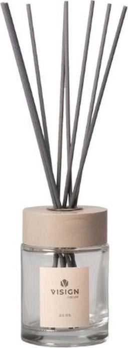 Visign Nature Geurstokjes - Geurverspreider - Diffuser - Fris & Warme noter geur - Het is Vijf voor Twaalf - 120 ml
