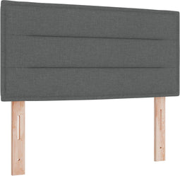 vidaXL - Hoofdbord - met - Lijnen - in - Donkergrijs - - - 90 - cm - - - Stof