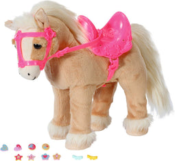 BABY born Mijn Schattige Paard - Poppenknuffel - met zadel en hoofdstel