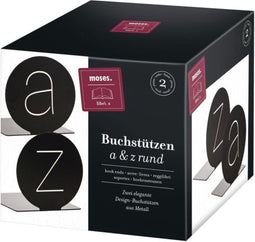 Libri_x boekensteun - metaal A & Z - set van 2 (2 stuks)