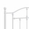 vidaXL - Bedframe - met - hoofd- - en - voeteneinde - metaal - wit - 100x200 - cm