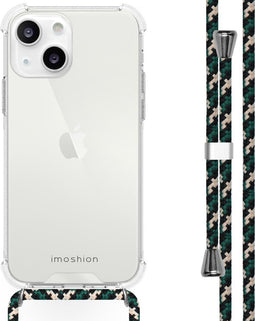 iMoshion Hoesje Geschikt voor iPhone 13 Hoesje Met Koord - iMoshion Backcover met koord - Transparant