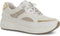 Marco Tozzi 23733 - Dames Sneaker - Uitneembaar voetbed - Wit/Goud