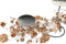 Kroonkandelaar DKD Home Decor Parels Ziverachtig Gouden Metaal PVC (70 x 10 x 20 cm) (2 Stuks)