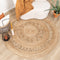 Fraai - Jute vloerkleed - Rond 150cm - Natuurlijk bruin