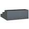 vidaXL - Tuin - Plantenbak - 3-Tier - 90x90x35 - cm - Anthraciet - Staal