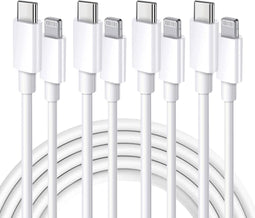 4-Pack Oplaadkabel Geschikt voor iPhone 14, Pro, Pro Max - Ondersteunt Apple Fast Charging - Oplader - USB-C - Quick Charge - 1 Meter
