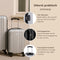 Slazenger Kofferset 2 Delig - Handbagage Trolley en Ruimbagage Koffer (S + M/L) - Hardcase met 360° Wielen en Cijferslot - Zilver