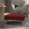 vidaXL - Voetenbank - 78x56x32 - cm - stof - wijnrood
