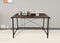 Bureau Stoer - laptoptafel - industrieel vintage - zwart metaal bruin