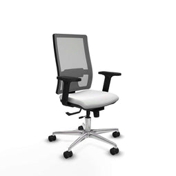 Piqueras y Crespo 2D086N0 - Bureaustoel - Verstelbare hoogte met armleuning - Wit