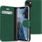 Accezz Hoesje Geschikt voor iPhone 13 Mini Hoesje Met Pasjeshouder - Accezz Wallet Softcase Bookcase - Groen