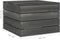 vidaXL - Tuintafel - pallet - massief - grenenhout - donkergrijs