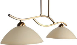 Steinhauer Anthea - hanglamp - 2 lichtbronnen - brons