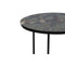 Light & Living Bijzettafel S/2 Ø40x45+Ø50x52 cm TABUN glas antiek-mat zwart