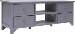 vidaXL - Tv-meubel - 115x30x40 - cm - paulowniahout - grijs