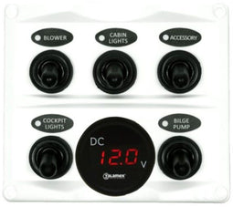 Talamex wit Schakelpaneel met Voltmeter