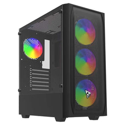 Savio Noctis Flow RGB - Kubus - Zwart