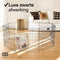 Brixy Puppyren - Hondenren - 8 Panelen - 60 x 60 CM - 480 CM Omtrek - Opvouwbaar - Met Deur - Zwart