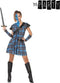 Costume for Adults Blue Scottish Woman 4 pcs