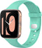 iMoshion Bandje Geschikt voor Oppo Watch 41 mm - iMoshion Siliconen band zilver knoopje - Mintgroen