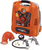 NUAIR Compressor, 6 L, 2 hp, 8 bar, super squirrel, olievrij, draagbaar en met wieltjes, oranje