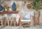 Mica Decorations Kruk Macramé - H61 x Ø32 cm - Crème