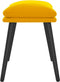 vidaXL - Voetenbank - 45x29,5x35 - cm - fluweel - mosterdgeel