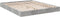 vidaXL - Bedframe - bewerkt - hout - betongrijs - 160x200 - cm