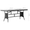 vidaXL - Tuintafel - 170x80x74 - cm - poly - rattan - zwart