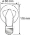 Paulmann 50124 LED-lamp Energielabel F (A - G) E27 Peer 9.3 W = 60 W Warmwit (Ø x h) 60 mm x 118 mm 1 stuk(s)