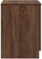 vidaXL - Nachtkastje - met - 2 - lades - 40x36x50 - cm - bruin - eikenkleur