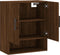 vidaXL - Wandkast - 60x31x70 - cm - bewerkt - hout - bruin - eikenkleur