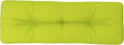 vidaXL - Palletkussen - 120x40x12 - cm - stof - heldergroen