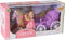 Paard met Koets en Pop Speelset Assorti - Prinsespop met Kambaar Haar en Elegante Koets - Geschikt voor Kinderen vanaf 3 Jaar - Stimuleert Creativiteit en Rollenspel