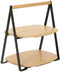Ceruzo Etagère Bamboe - 2-laags - Opvouwbaar - 30 cm Hoog