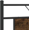 vidaXL - Bedframe - zonder - matras - 183x203 - cm - spaanplaat - gerookt - eiken